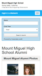Mobile Screenshot of mountmiguelhighschool.net