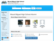Tablet Screenshot of mountmiguelhighschool.net